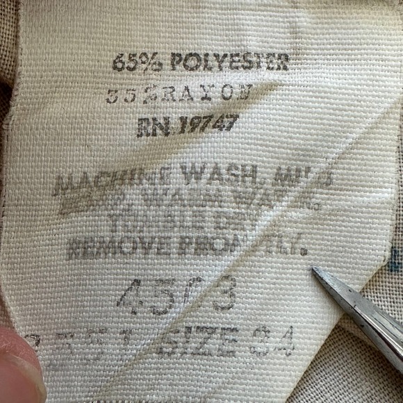 Vintage 70s Land n Sea Prairie Cottage Western Floral lace cream blouse Small 34 - Picture 11 of 12